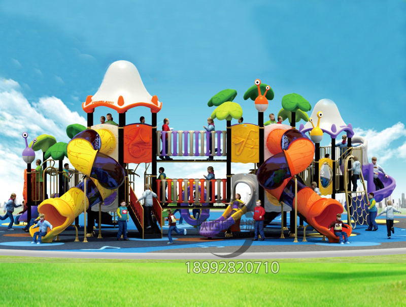 西安幼兒園大型玩具種類-組合滑梯